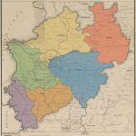 Karte der Regierungsbezirke und Kreise in NRW 1947